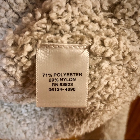 Long Sleeve, Full Zip Beige Sweater from Christopher & Banks, Women’s Size Large - Picture 5 of 6